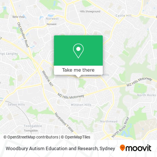 Mapa Woodbury Autism Education and Research