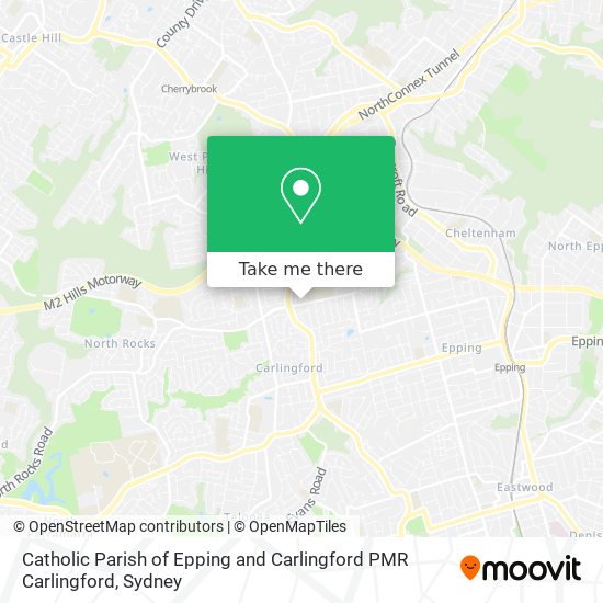 Catholic Parish of Epping and Carlingford PMR Carlingford map