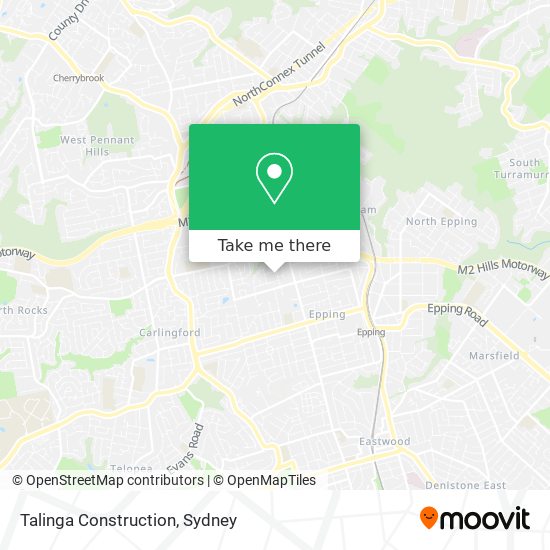 Talinga Construction map
