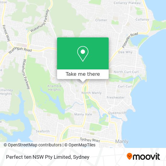 Mapa Perfect ten NSW Pty Limited