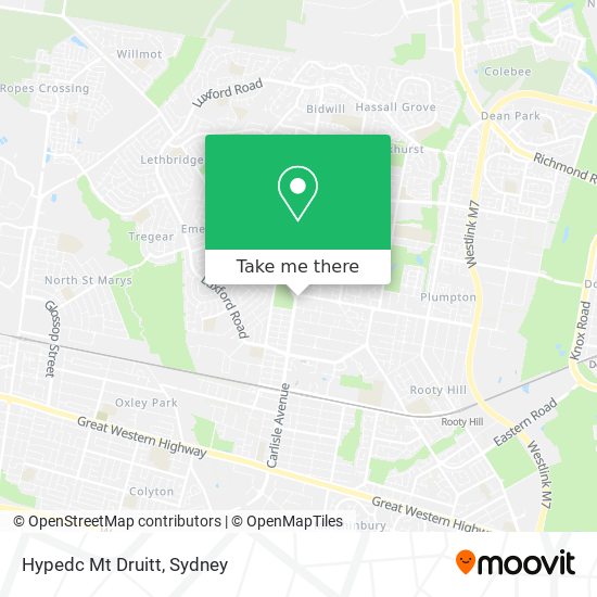 Hypedc Mt Druitt map