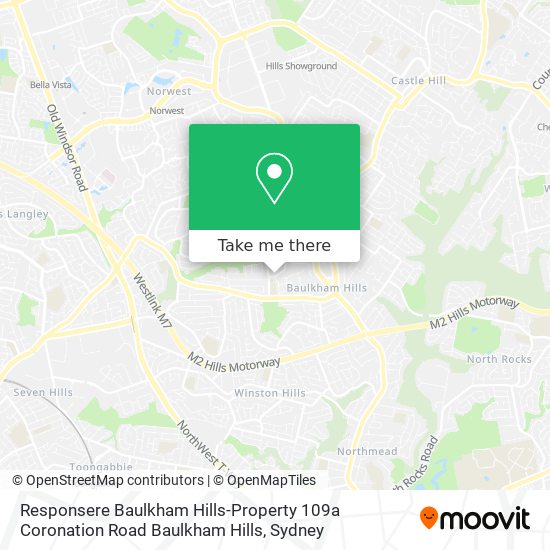 Responsere Baulkham Hills-Property 109a Coronation Road Baulkham Hills map