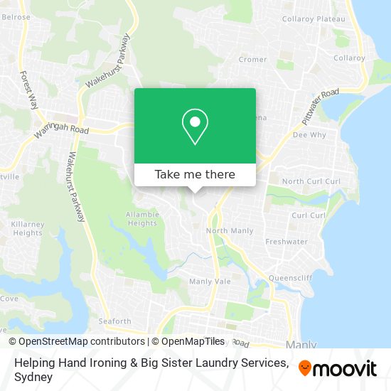 Helping Hand Ironing & Big Sister Laundry Services map