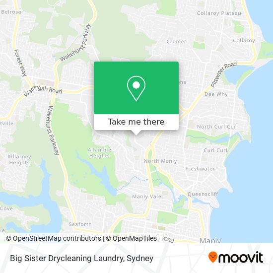 Mapa Big Sister Drycleaning Laundry