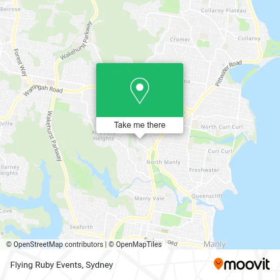 Flying Ruby Events map