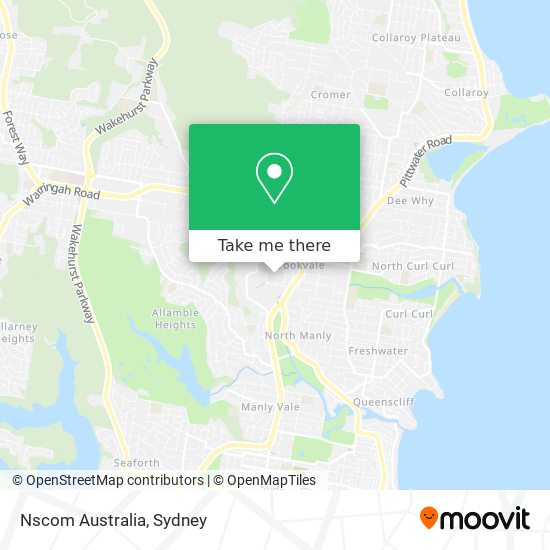 Mapa Nscom Australia