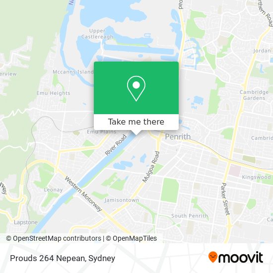 Mapa Prouds 264 Nepean