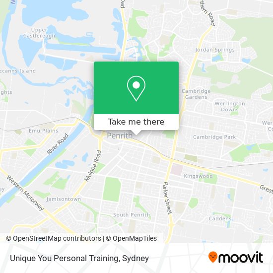 Unique You Personal Training map
