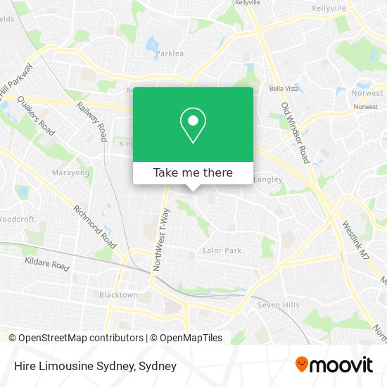 Hire Limousine Sydney map