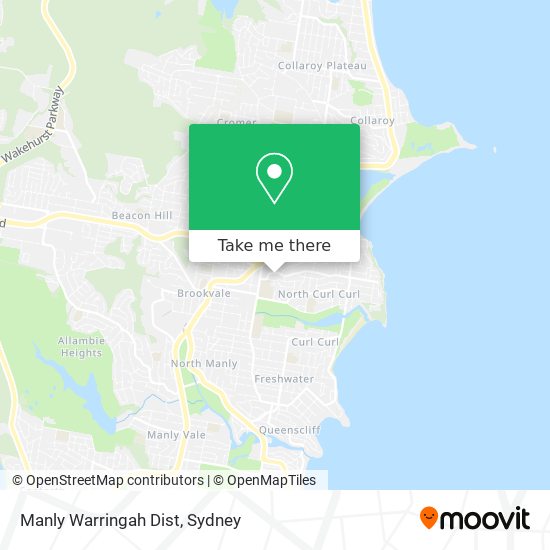 Manly Warringah Dist map