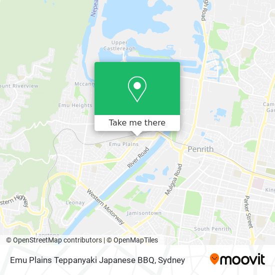 Mapa Emu Plains Teppanyaki Japanese BBQ