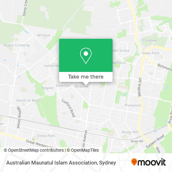 Australian Maunatul Islam Association map