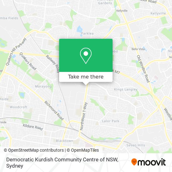 Democratic Kurdish Community Centre of NSW map
