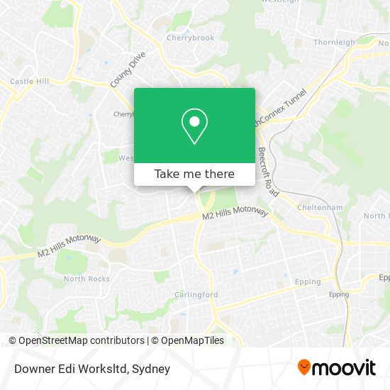 Downer Edi Worksltd map