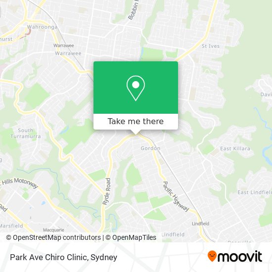 Mapa Park Ave Chiro Clinic