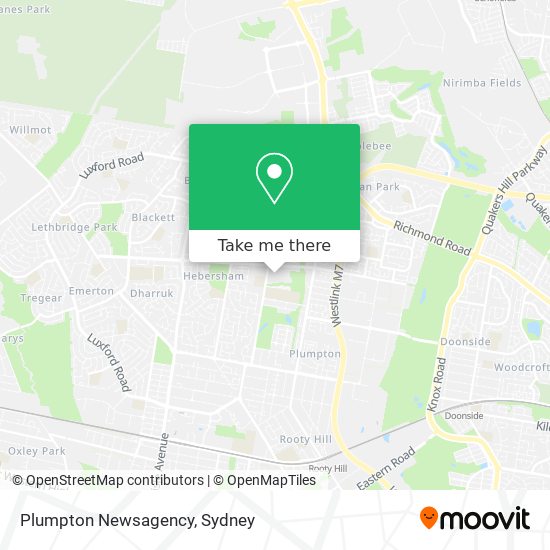 Plumpton Newsagency map