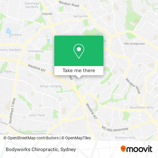 Bodyworks Chiropractic map