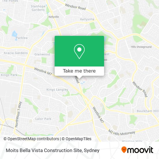 Moits Bella Vista Construction Site map