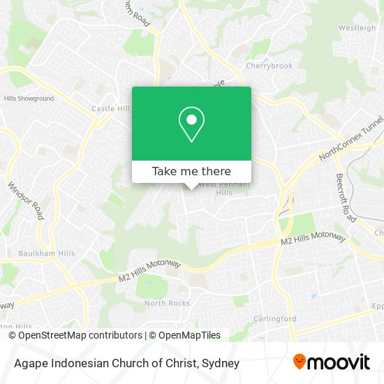 Agape Indonesian Church of Christ map