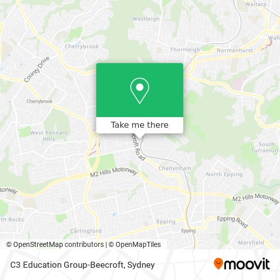 Mapa C3 Education Group-Beecroft