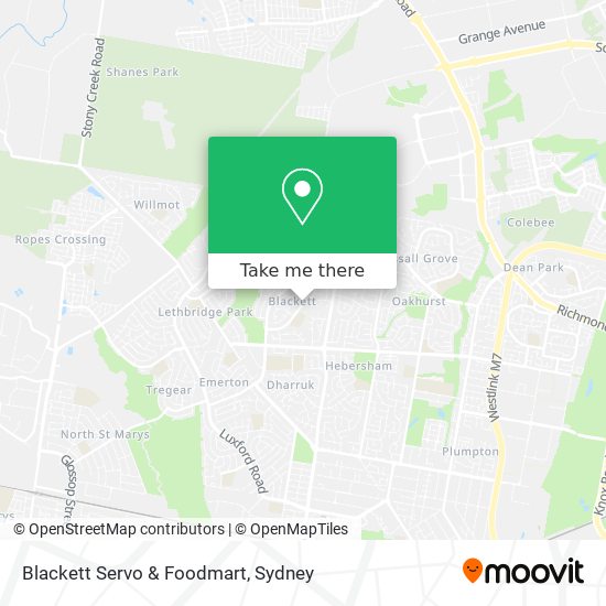 Blackett Servo & Foodmart map