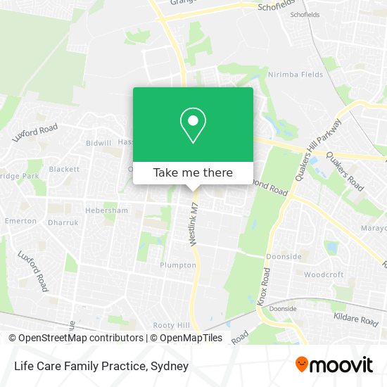 Life Care Family Practice map