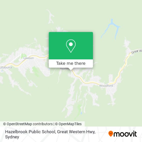 Hazelbrook Public School, Great Western Hwy map