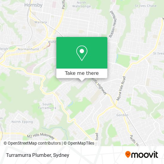 Mapa Turramurra Plumber