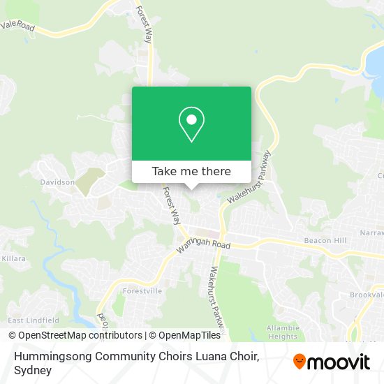 Hummingsong Community Choirs Luana Choir map