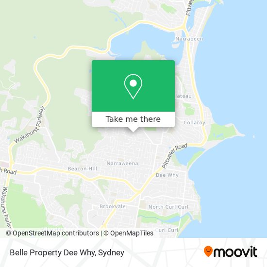 Mapa Belle Property Dee Why