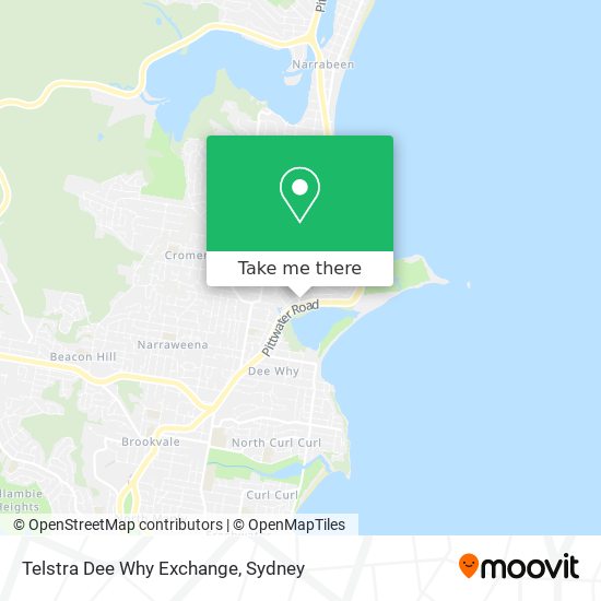 Telstra Dee Why Exchange map