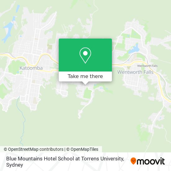 Mapa Blue Mountains Hotel School at Torrens University