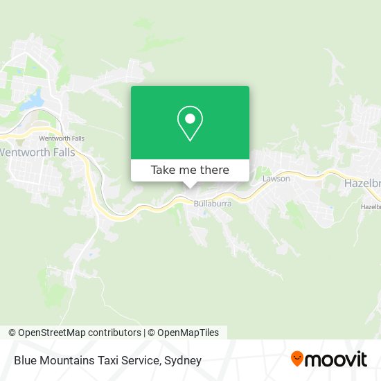 Blue Mountains Taxi Service map