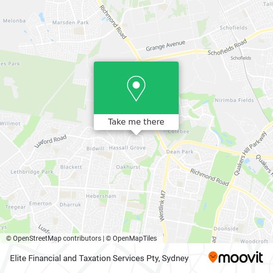 Elite Financial and Taxation Services Pty map