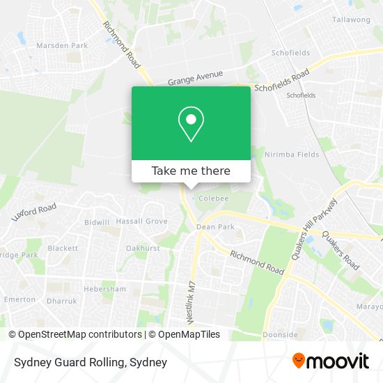 Sydney Guard Rolling map