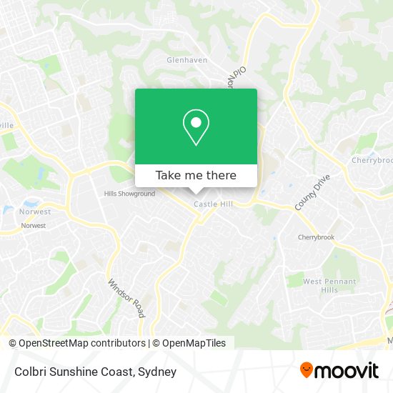 Colbri Sunshine Coast map