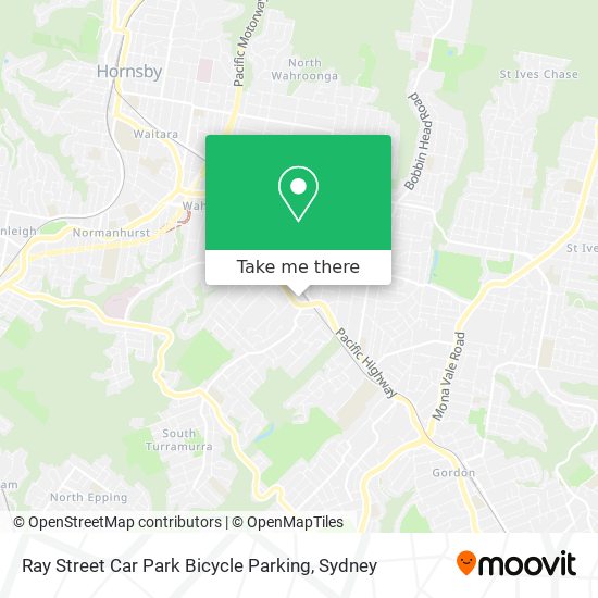 Ray Street Car Park Bicycle Parking map