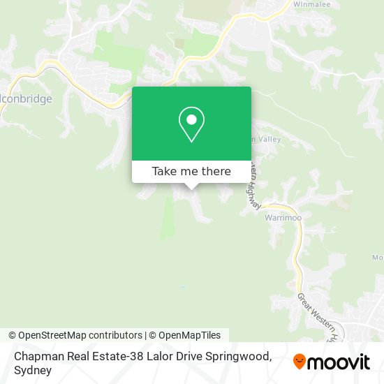 Mapa Chapman Real Estate-38 Lalor Drive Springwood