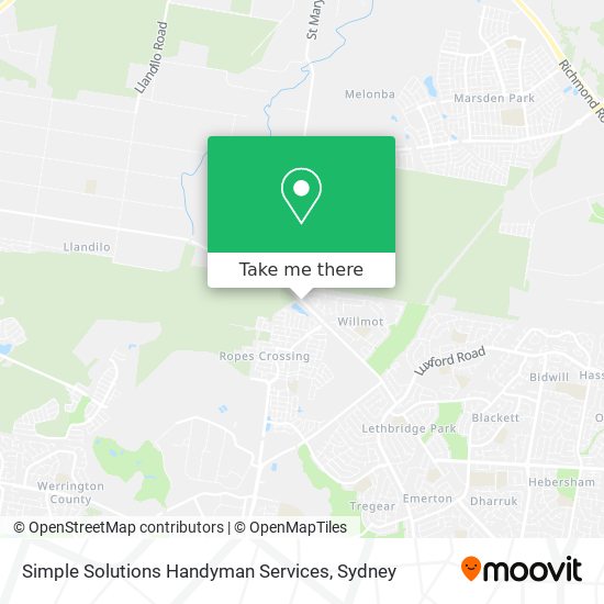 Simple Solutions Handyman Services map