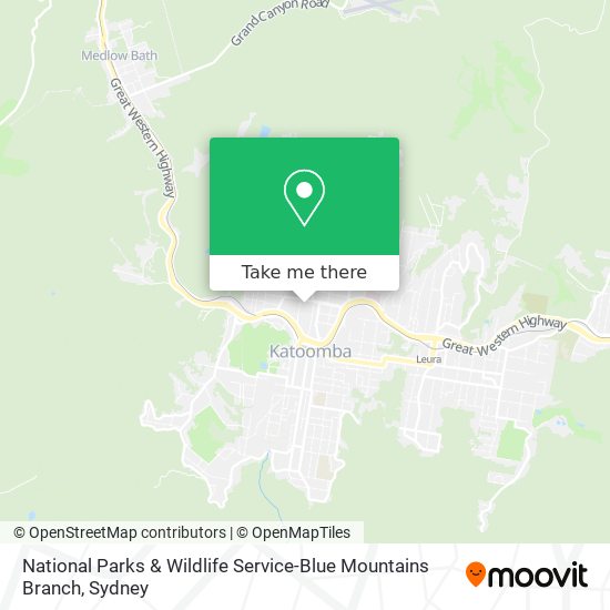 National Parks & Wildlife Service-Blue Mountains Branch map