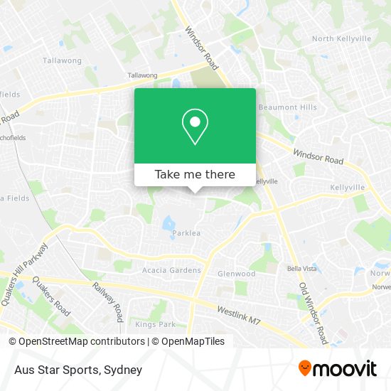 Aus Star Sports map