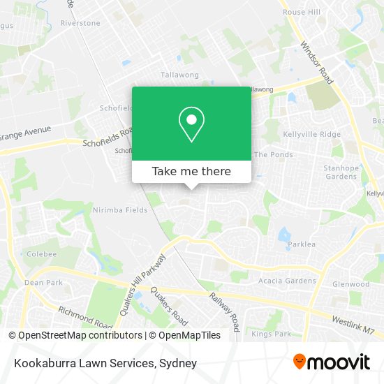 Kookaburra Lawn Services map