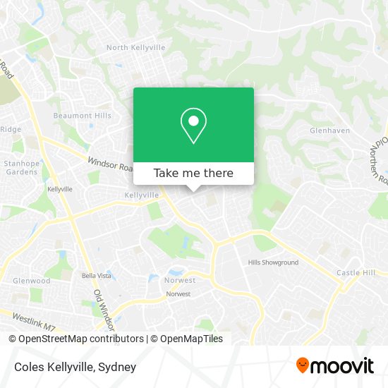 Coles Kellyville map