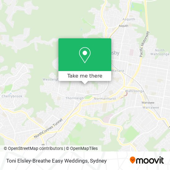 Toni Elsley-Breathe Easy Weddings map