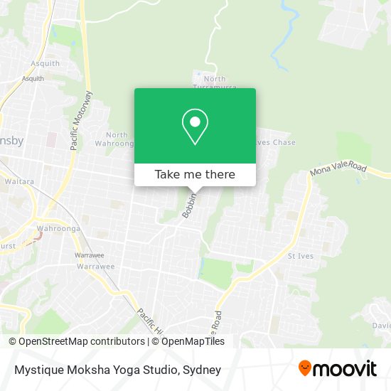Mapa Mystique Moksha Yoga Studio