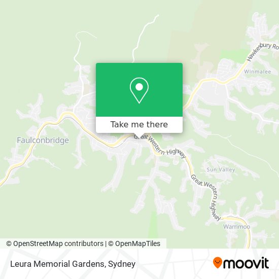 Mapa Leura Memorial Gardens