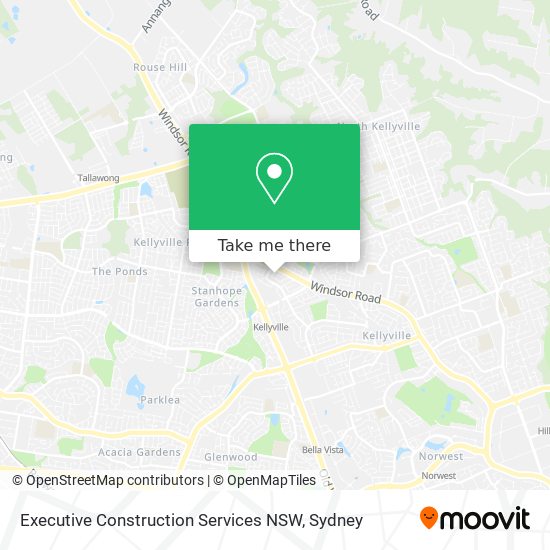 Executive Construction Services NSW map