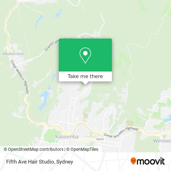 Fifth Ave Hair Studio map