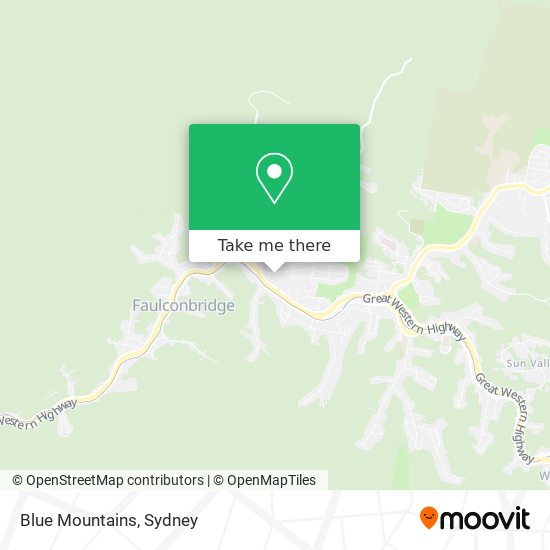 Blue Mountains map