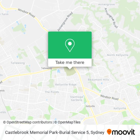 Castlebrook Memorial Park-Burial Service 5 map